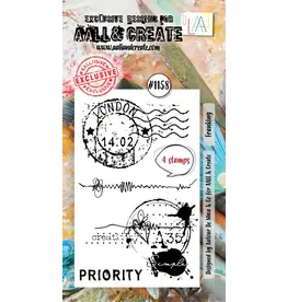 AALL & CREATE AALL & CREATE AUTOUR DE MWA & CO #1158 FRANKING A8 CLEAR STAMP