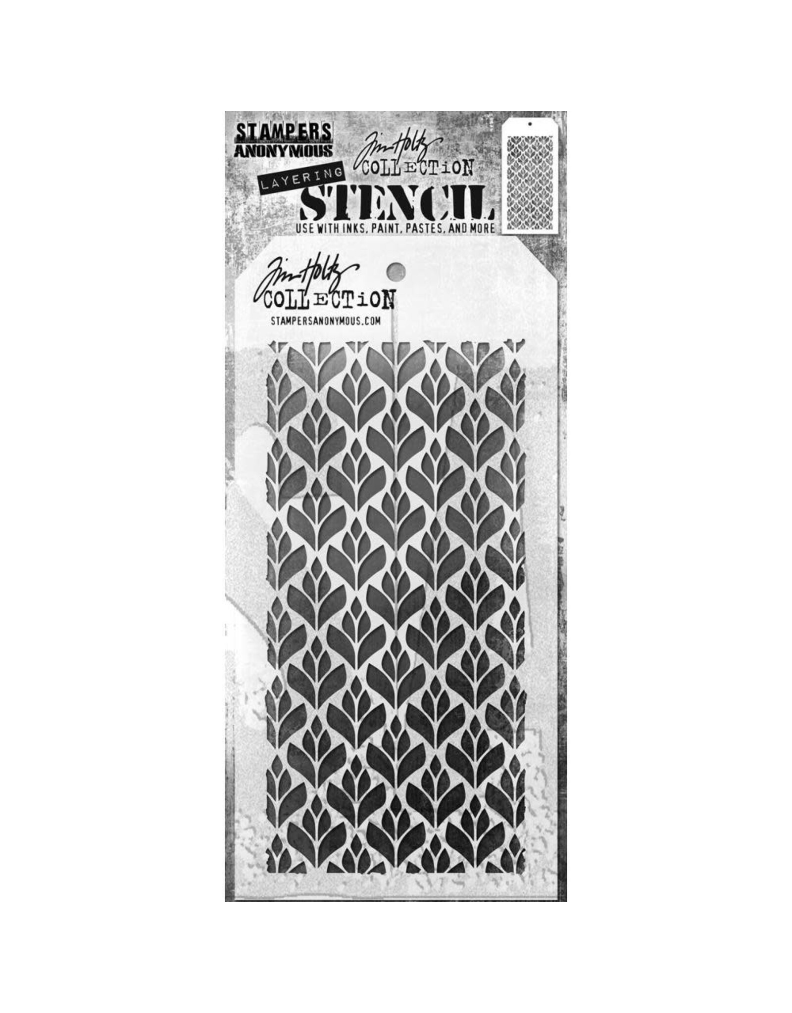 STAMPERS ANONYMOUS STAMPERS ANONYMOUS TIM HOLTZ DECO FLORAL LAYERING STENCIL
