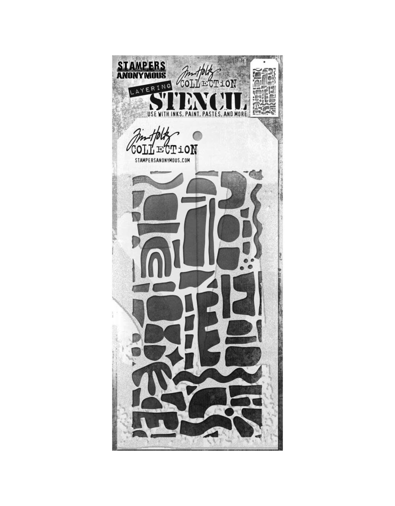 STAMPERS ANONYMOUS STAMPERS ANONYMOUS TIM HOLTZ CUTOUT SHAPES 1 LAYERING STENCIL