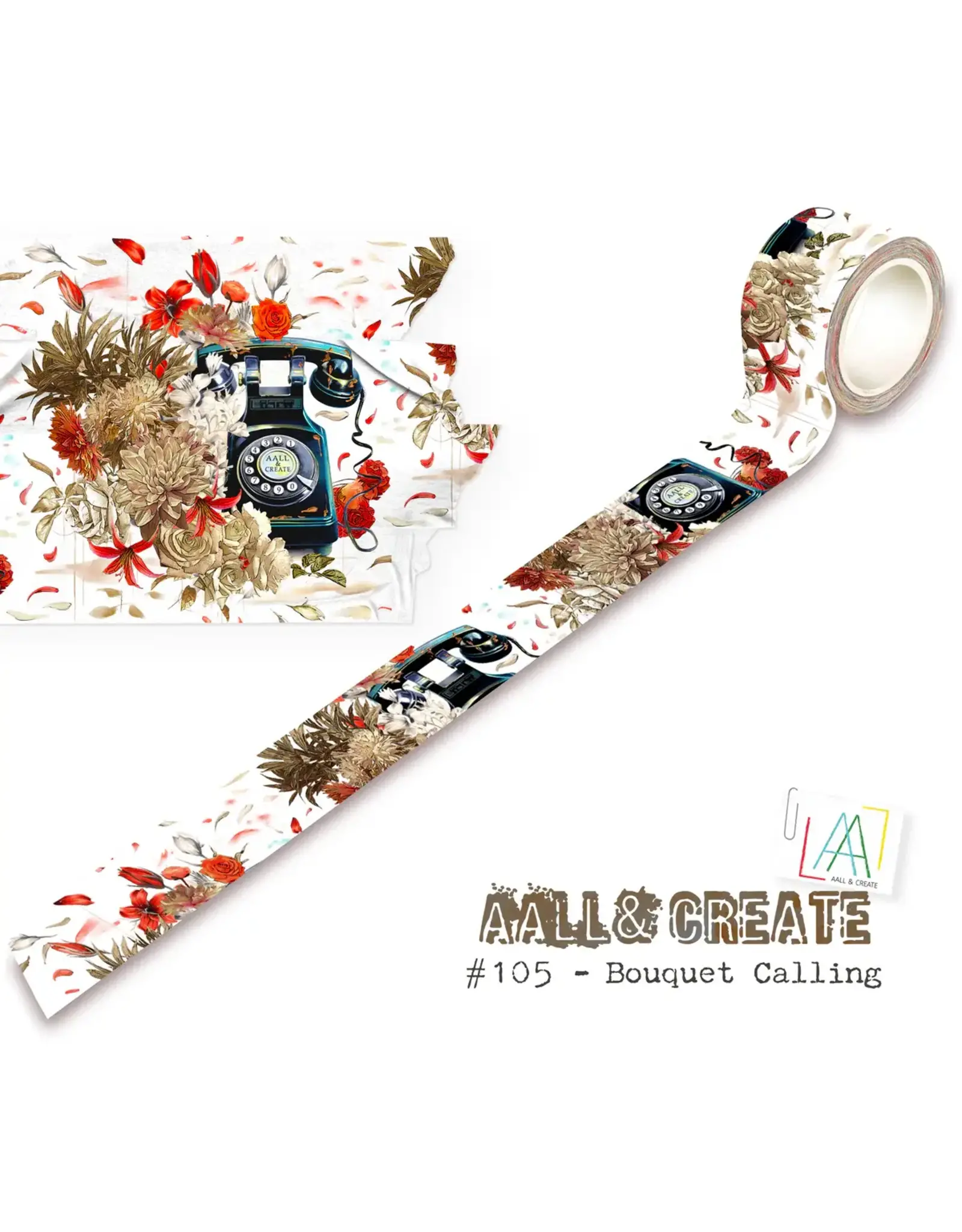 AALL & CREATE AALL & CREATE AUTOUR DE MWA ##105 BOUQUET CALLING LAYER IT UP! WASHI TAPE
