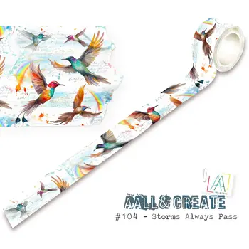 AALL & CREATE AALL & CREATE AUTOUR DE MWA #104 STORMS ALWAYS PASS LAYER IT UP! WASHI TAPE