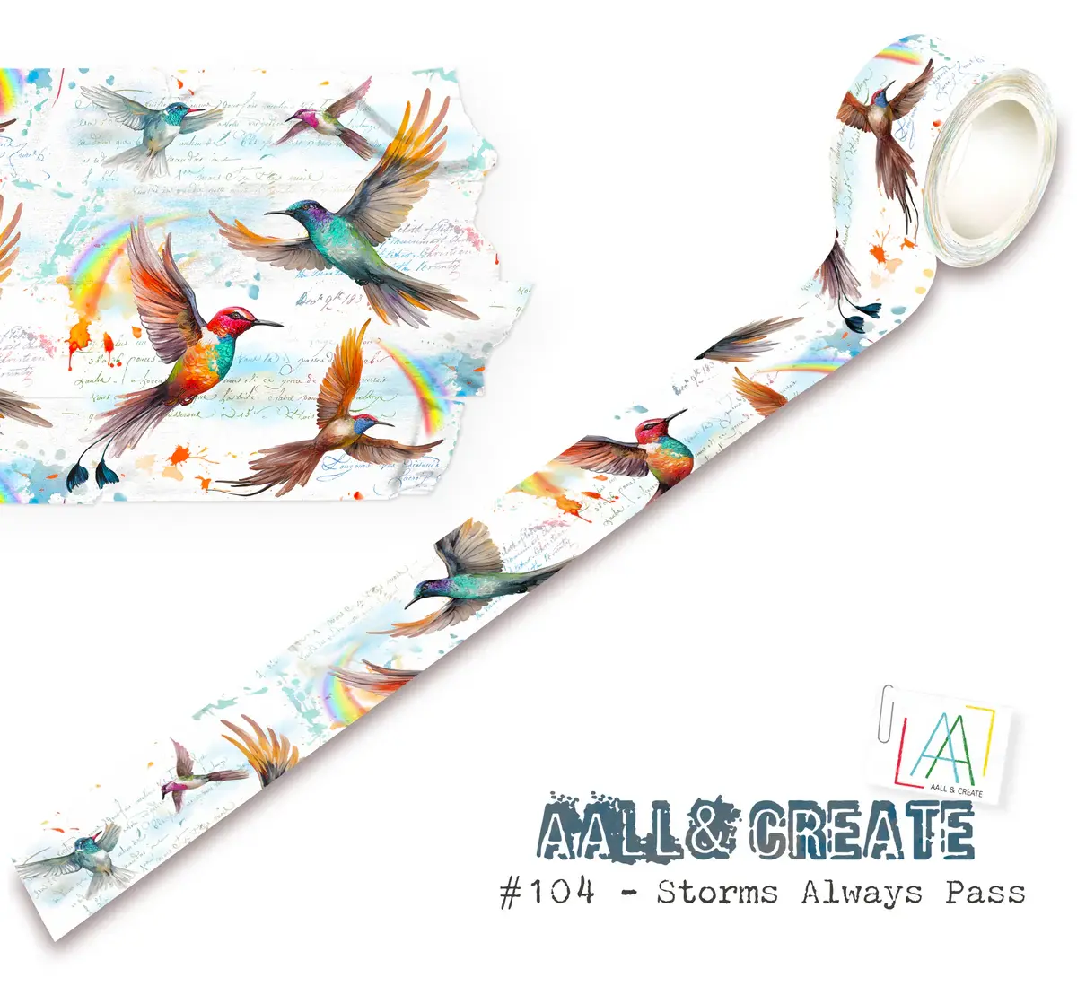 AALL & CREATE AALL & CREATE AUTOUR DE MWA #104 STORMS ALWAYS PASS LAYER IT UP! WASHI TAPE