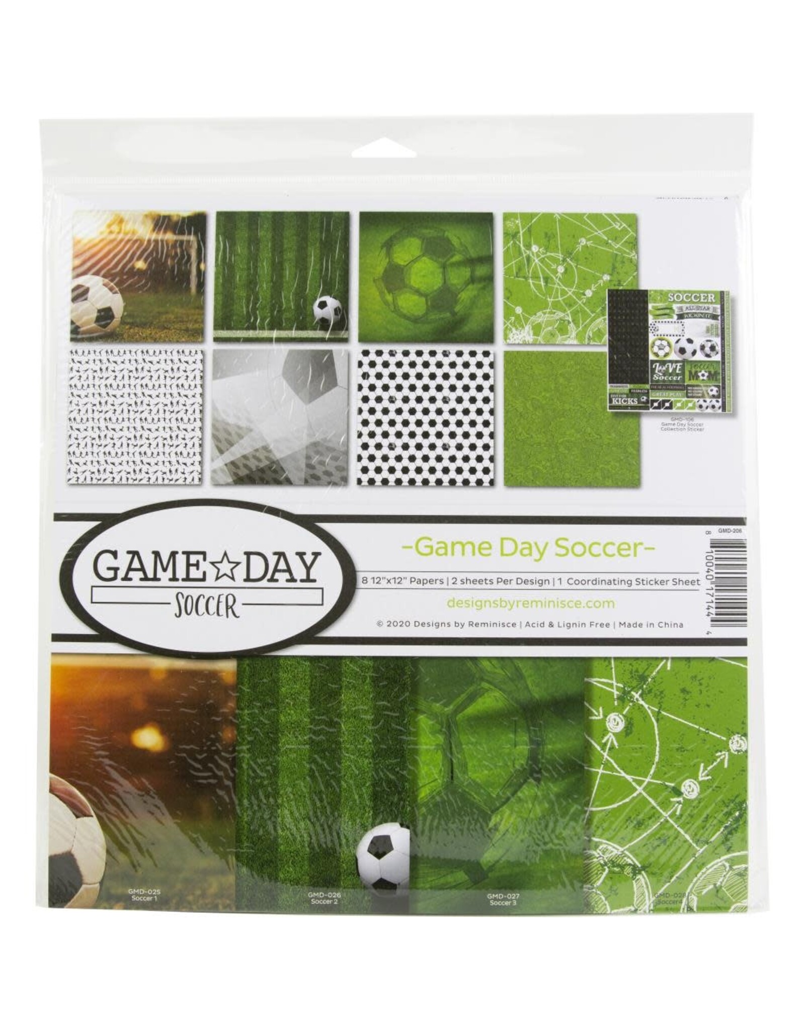 REMINISCE REMINISCE GAME DAY SOCCER 12x12 COLLECTION KIT