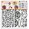 KRAZY KREATIONS STICK 'N COLOR FLOWERS CIRCLES STICKERS