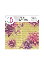 CIAO BELLA CIAO BELLA ETHERAL 6x6 DELUXE GOLD PAPER 5 SHEETS