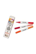 STUDIOLIGHT STUDIOLIGHT ART BY MARLENE ESSENTIALS COLLECTION DUO ACRYLIC MARKERS - REDS 3/PK