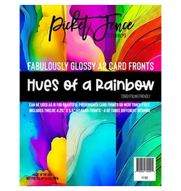 PICKET FENCE PICKET FENCE STUDIOS HUES OF A RAINBOW FABULOUSLY GLOSSY A2 CARD FRONTS