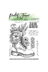 PICKET FENCE PICKET FENCE STUDIOS THE RIGHT PAIR OF BOOTS CLEAR STAMP SET