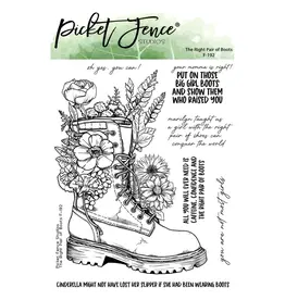 PICKET FENCE PICKET FENCE STUDIOS THE RIGHT PAIR OF BOOTS CLEAR STAMP SET