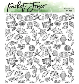PICKET FENCE PICKET FENCE STUDIOS TRANQUIL SEAS CLEAR STAMP