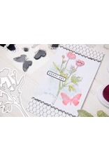 SIZZIX SIZZIX 49 AND MARKET PAINTED PENCIL BOTANICAL FRAMELITS DIE AND A5 CLEAR STAMP SET