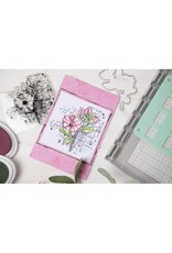 SIZZIX SIZZIX 49 AND MARKET FLORAL MIX CLUSTER FRAMELITS DIE AND CLEAR STAMP SET