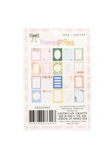 AMERICAN CRAFTS AMERICAN CRAFTS BEA VALINT POPPY & PEAR 3x4 NOTECARD PAD 40 SHEETS
