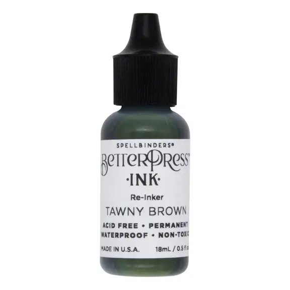 SPELLBINDERS SPELLBINDERS BETTERPRESS TAWNY BROWN RE-INKER