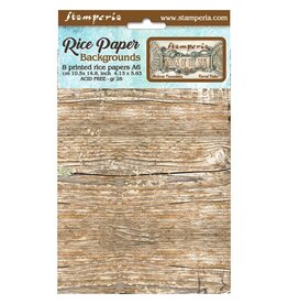 STAMPERIA STAMPERIA SONGS OF THE SEA ASSORTED A6 RICE PAPER DECOUPAGE BACKGROUNDS 10.5X14.8CM 8/PK