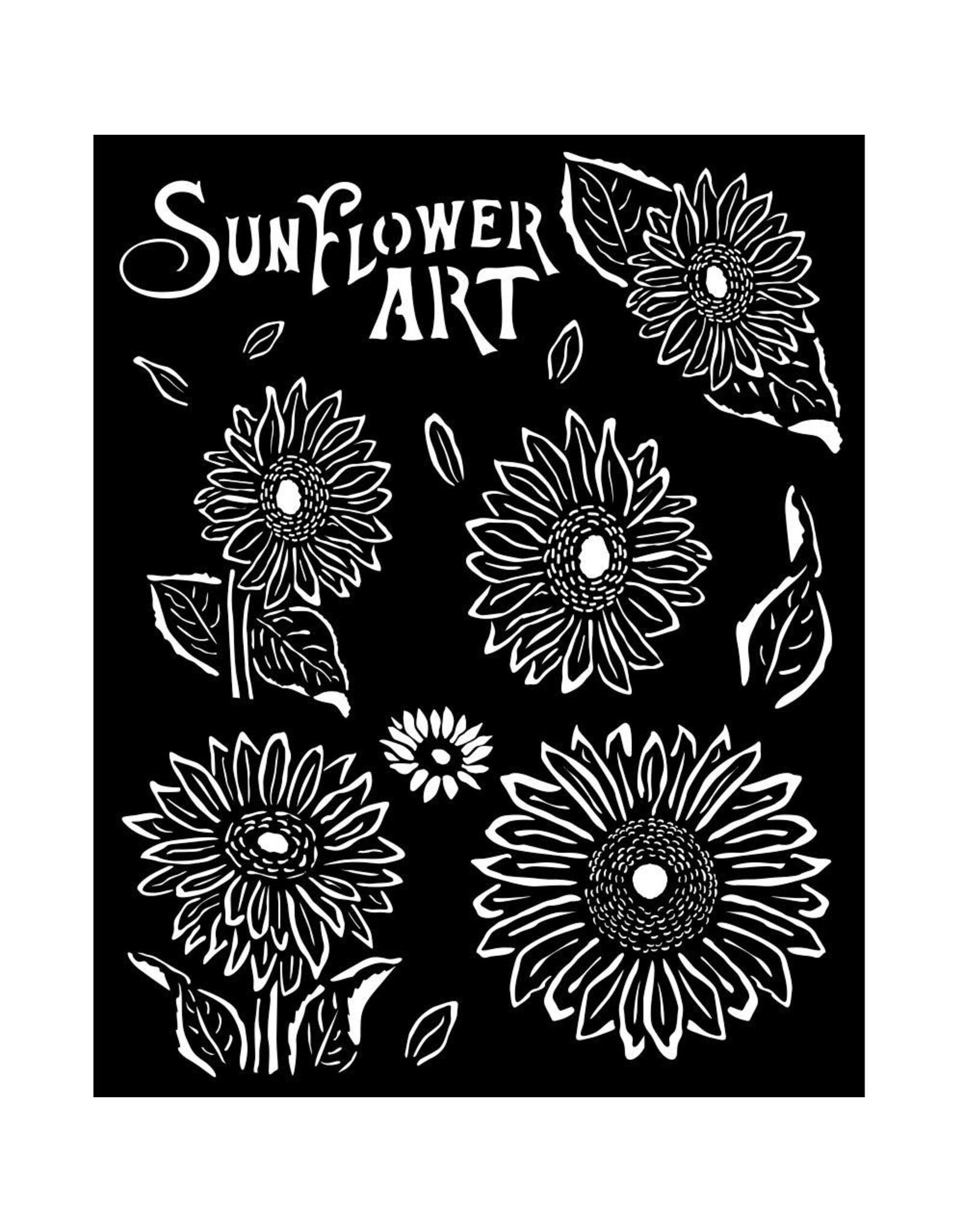 STAMPERIA STAMPERIA SUNFLOWER ART SUNFLOWERS 20x25cm STENCIL