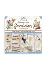 STAMPERIA STAMPERIA VICKY PAPAIOANNOU CREATE HAPPINESS SECRET DIARY 8x8 COLLECTION PACK 10 SHEETS