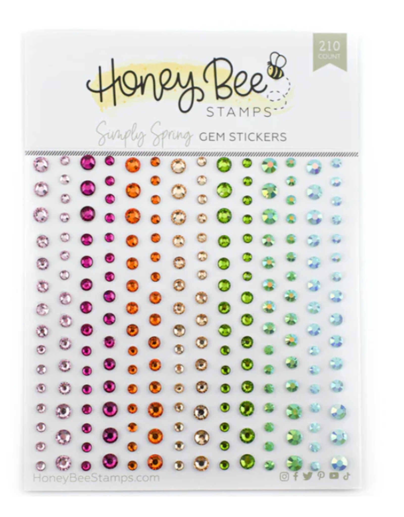 HONEY BEE HONEY BEE STAMPS SIMPLY SPRING GEM STICKERS