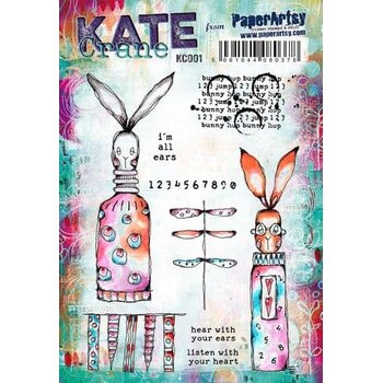 PAPER ARTSY PAPER ARTSY KATE CRANE KC001 CLING STAMP SET