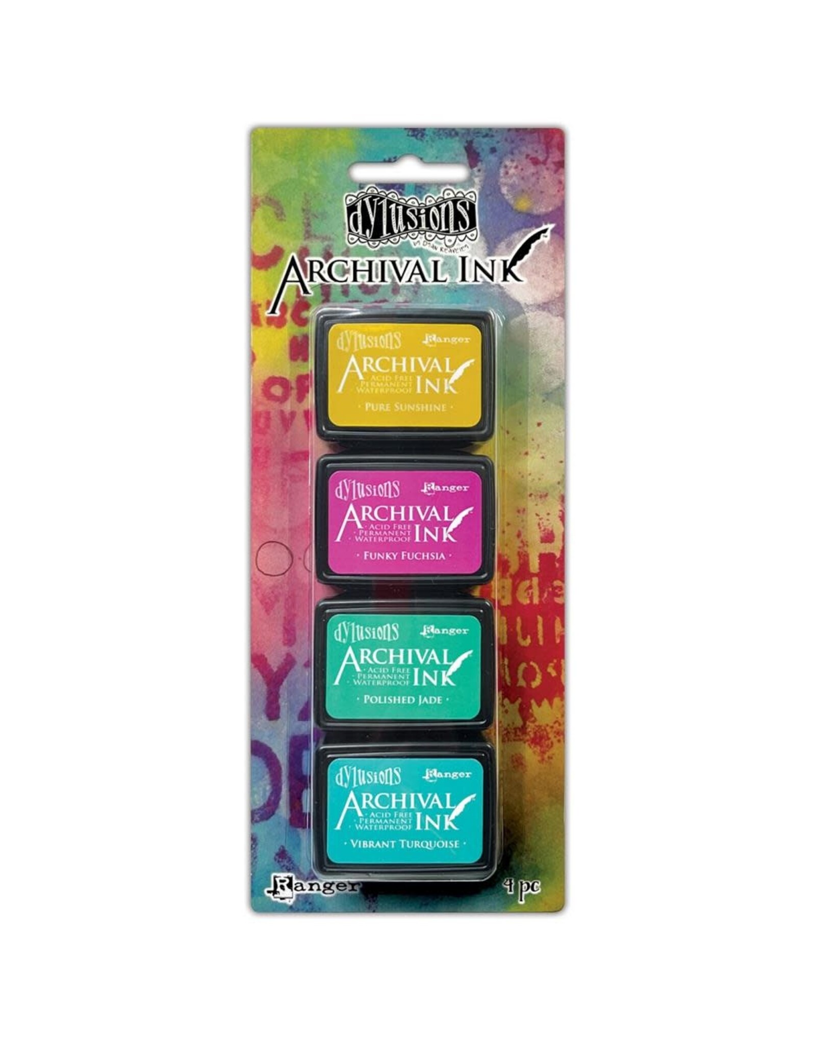 RANGER DYLUSIONS ARCHIVAL MINI INK PAD KIT #3