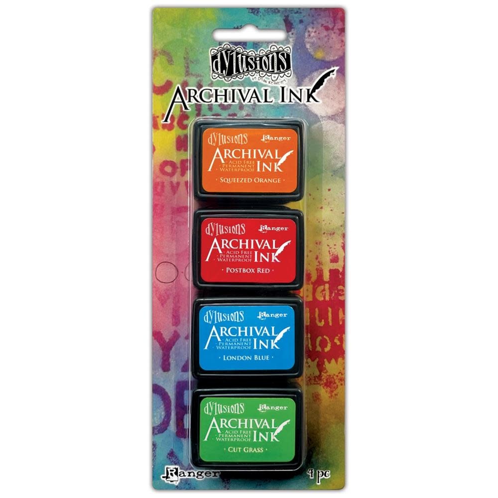 RANGER DYLUSIONS ARCHIVAL MINI INK PAD KIT #2