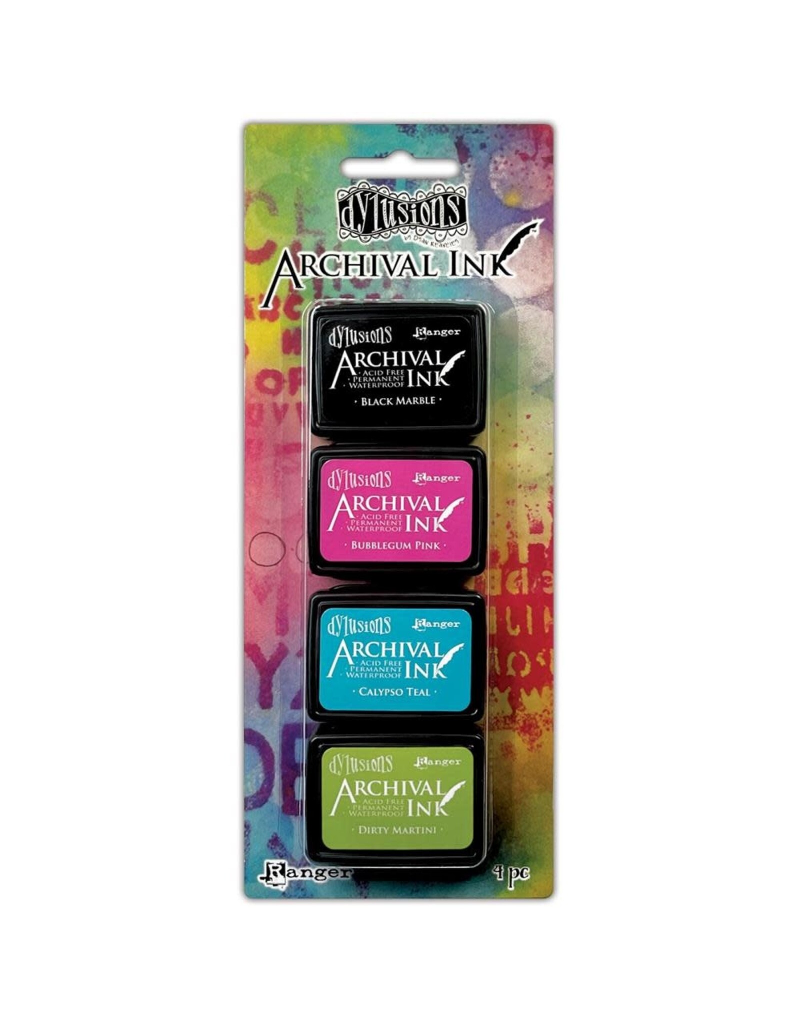 RANGER DYLUSIONS ARCHIVAL MINI INK PAD KIT #1