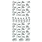 ECSTASY CRAFTS ECSTASY CRAFTS C'EST UN FILLE SILVER PEEL OFF STICKERS