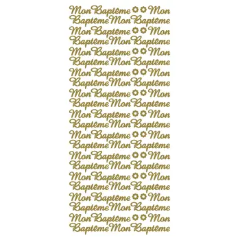 ECSTASY CRAFTS ECSTASY CRAFTS MON BAPTÊME GOLD PEEL OFF STICKERS