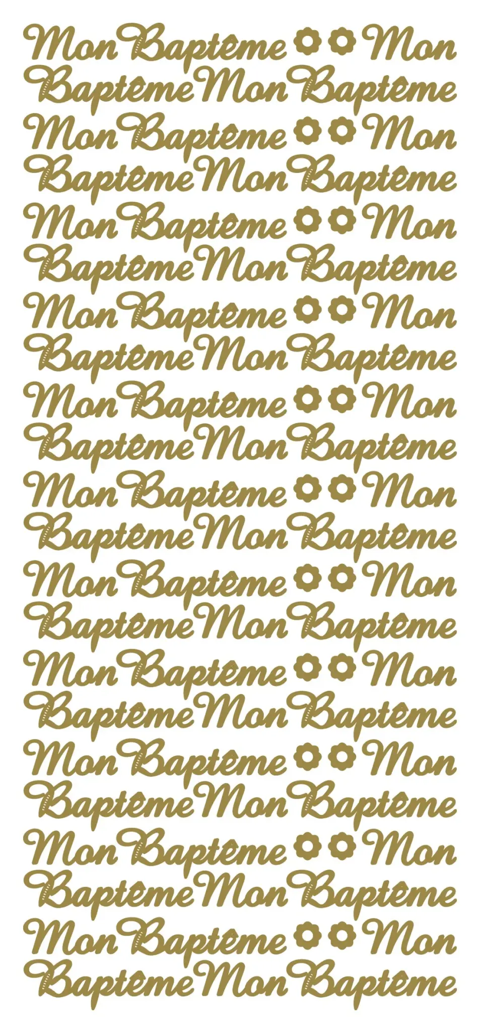 ECSTASY CRAFTS ECSTASY CRAFTS MON BAPTÊME GOLD PEEL OFF STICKERS