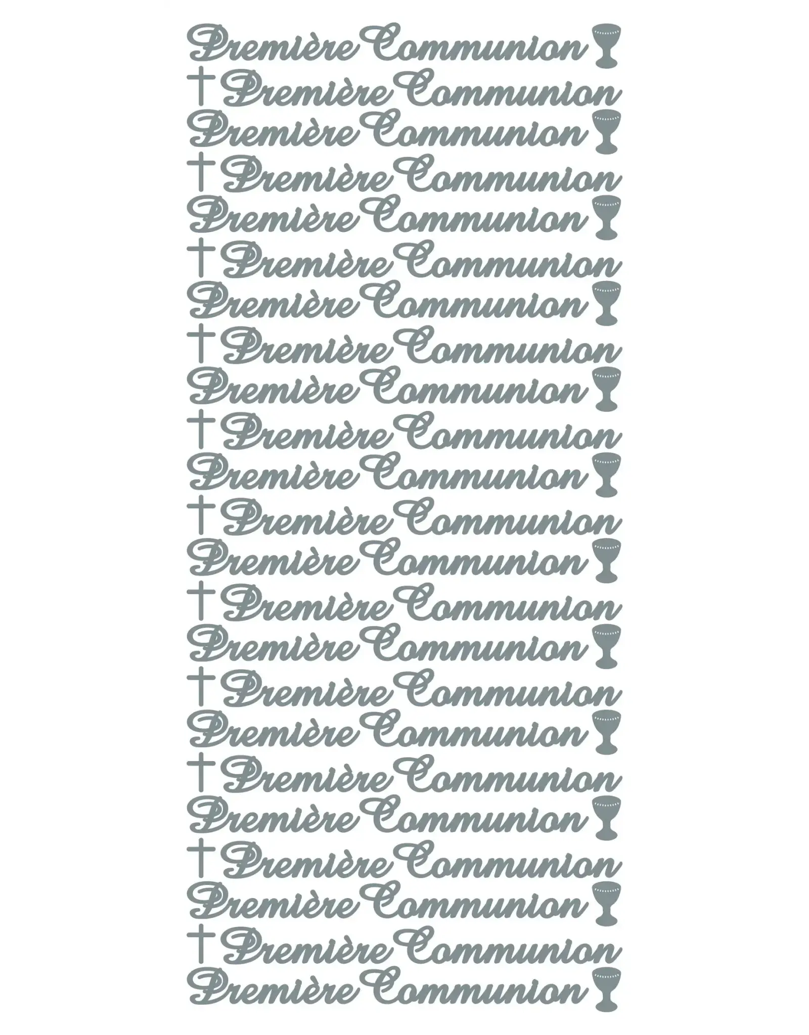 ECSTASY CRAFTS ECSTASY CRAFTS PREMIÈRE COMMUNION SILVER PEEL OFF STICKERS