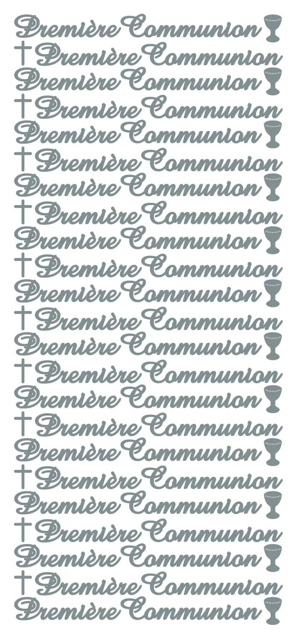 ECSTASY CRAFTS ECSTASY CRAFTS PREMIÈRE COMMUNION SILVER PEEL OFF STICKERS