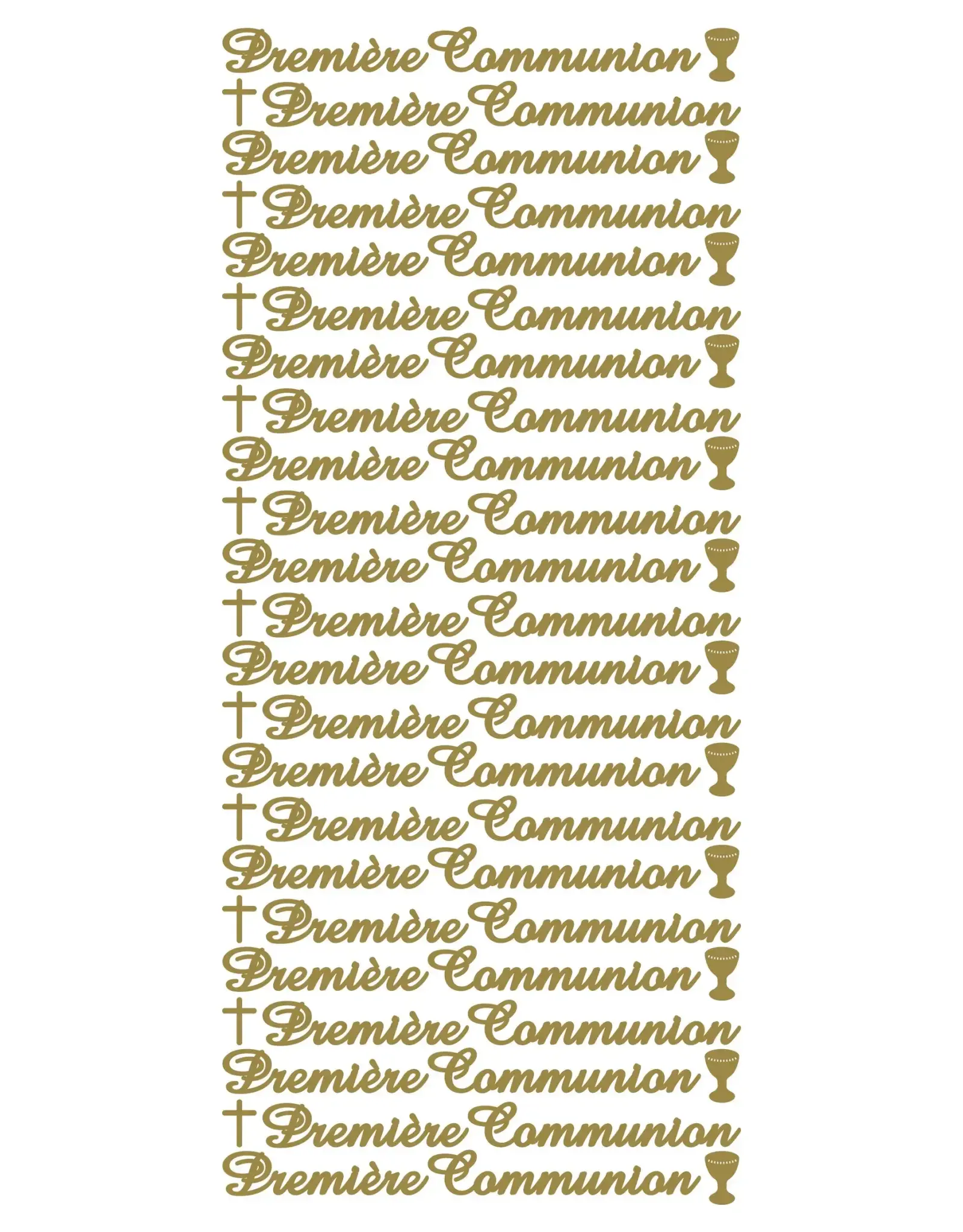 ECSTASY CRAFTS ECSTASY CRAFTS PREMIÈRE COMMUNION GOLD PEEL OFF STICKERS