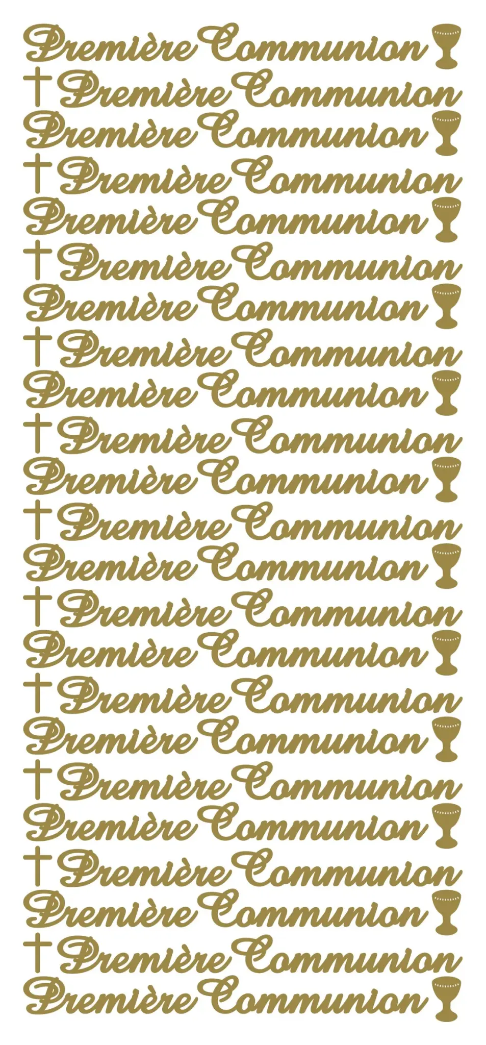 ECSTASY CRAFTS ECSTASY CRAFTS PREMIÈRE COMMUNION GOLD PEEL OFF STICKERS