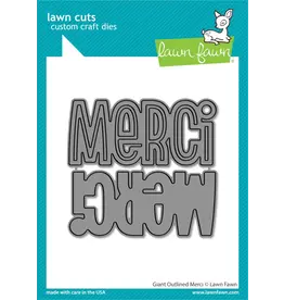 LAWN FAWN LAWN FAWN GIANT OUTLINED MERCI DIE SET