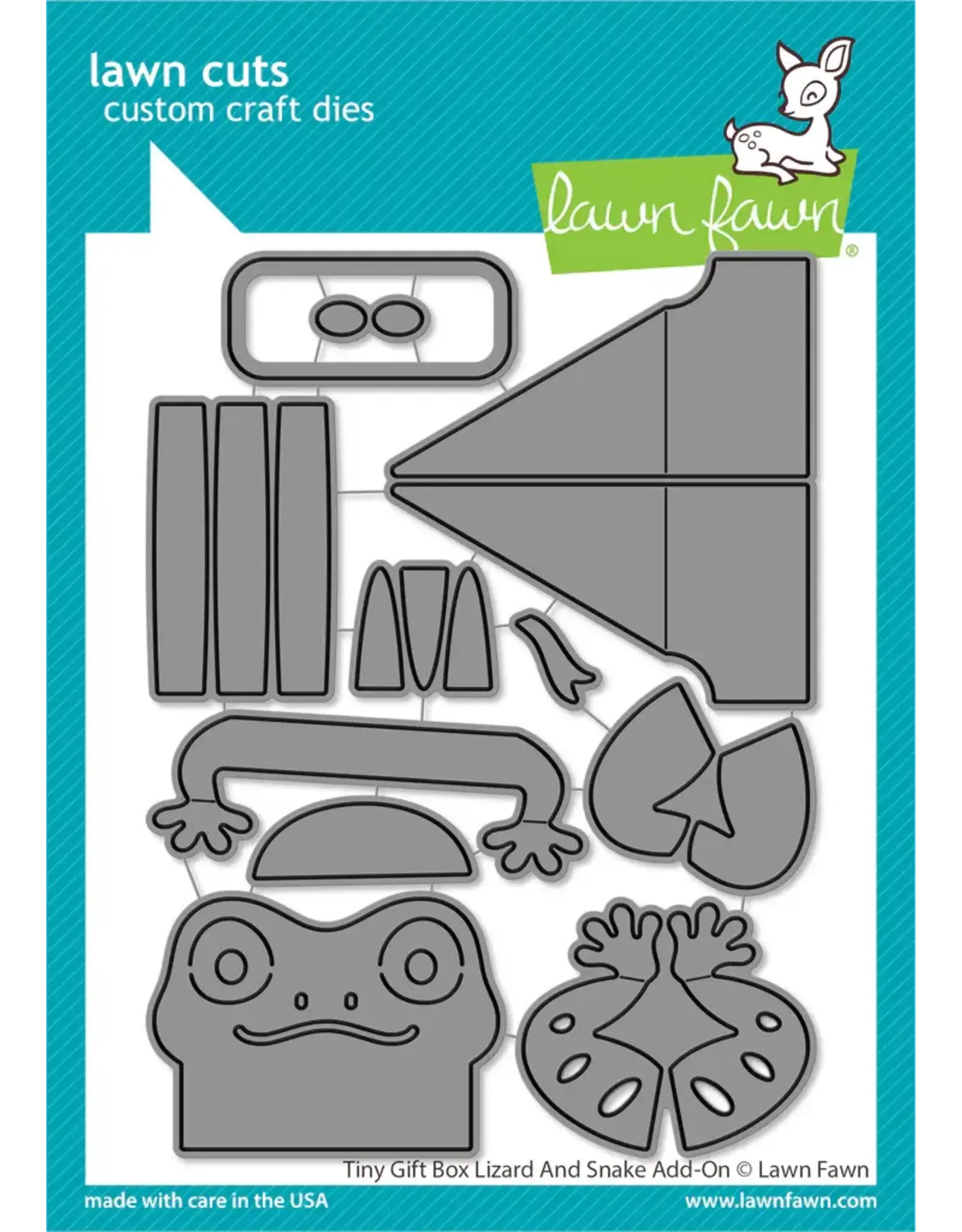 LAWN FAWN LAWN FAWN TINY GIFT BOX LIZARD AND SNAKE ADD-ON DIE SET