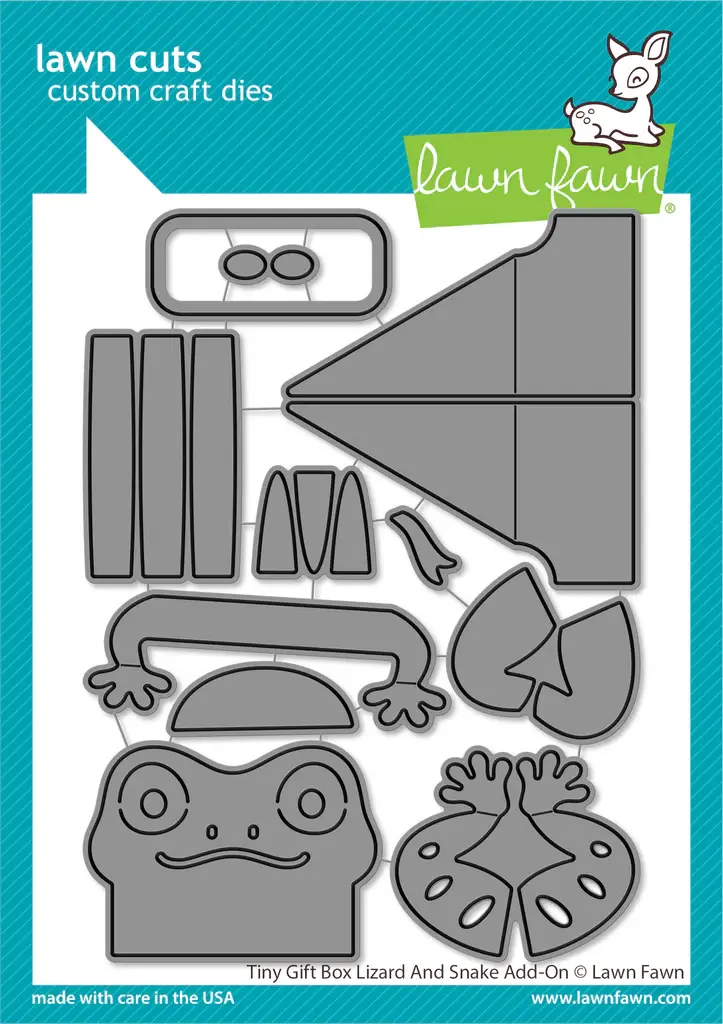 LAWN FAWN LAWN FAWN TINY GIFT BOX LIZARD AND SNAKE ADD-ON DIE SET