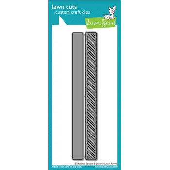 LAWN FAWN LAWN FAWN DIAGONAL STRIPES BORDER DIE SET