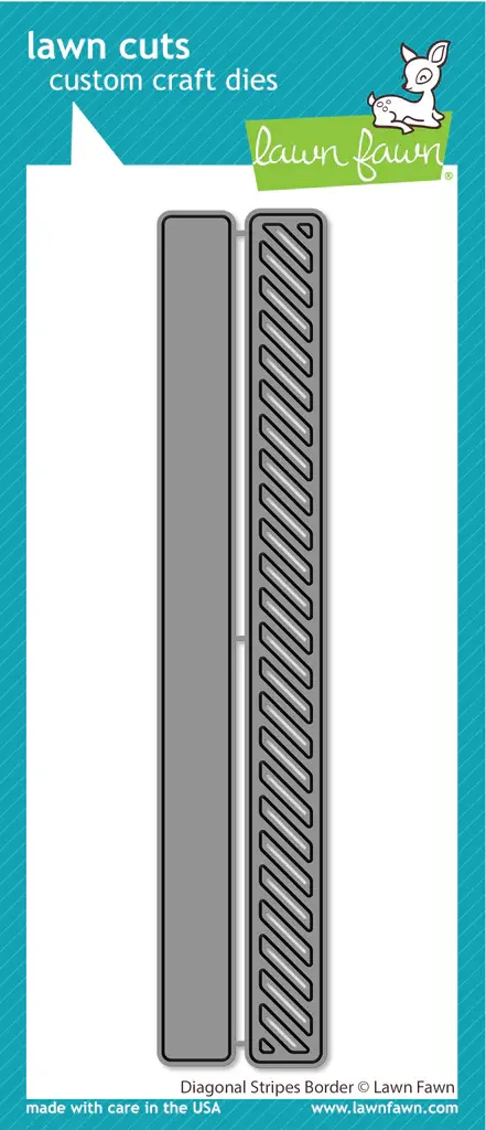 LAWN FAWN LAWN FAWN DIAGONAL STRIPES BORDER DIE SET