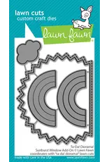 LAWN FAWN LAWN FAWN TA-DA! DIORAMA! SUNBURST WINDOW ADD-ON DIE SET
