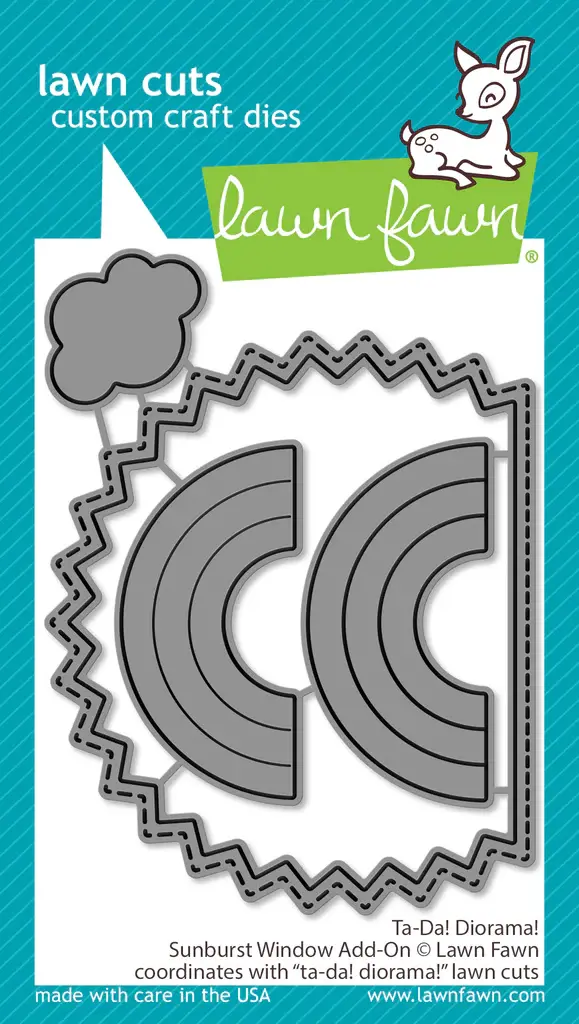 LAWN FAWN LAWN FAWN TA-DA! DIORAMA! SUNBURST WINDOW ADD-ON DIE SET