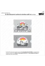 LAWN FAWN LAWN FAWN TA-DA! DIORAMA! SUNBURST WINDOW ADD-ON DIE SET