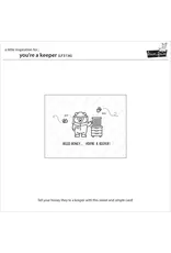 LAWN FAWN LAWN FAWN YOU'RE A KEEPER CLEAR STAMP SET