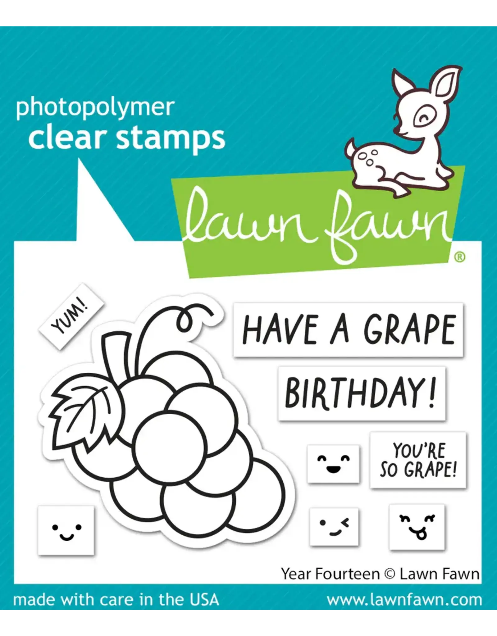 LAWN FAWN LAWN FAWN YEAR FOURTEEN CLEAR STAMP SET