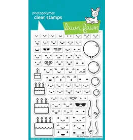 LAWN FAWN LAWN FAWN ALL THE SMILES CLEAR STAMP SET