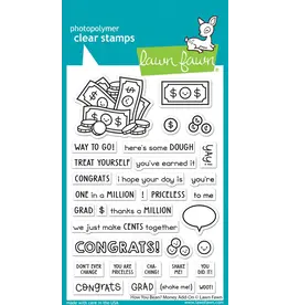 LAWN FAWN LAWN FAWN HOW YOU BEAN? MONEY ADD-ON CLEAR STAMP SET