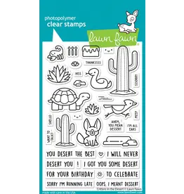 LAWN FAWN LAWN FAWN CRITTERS IN THE DESERT CLEAR STAMP SET