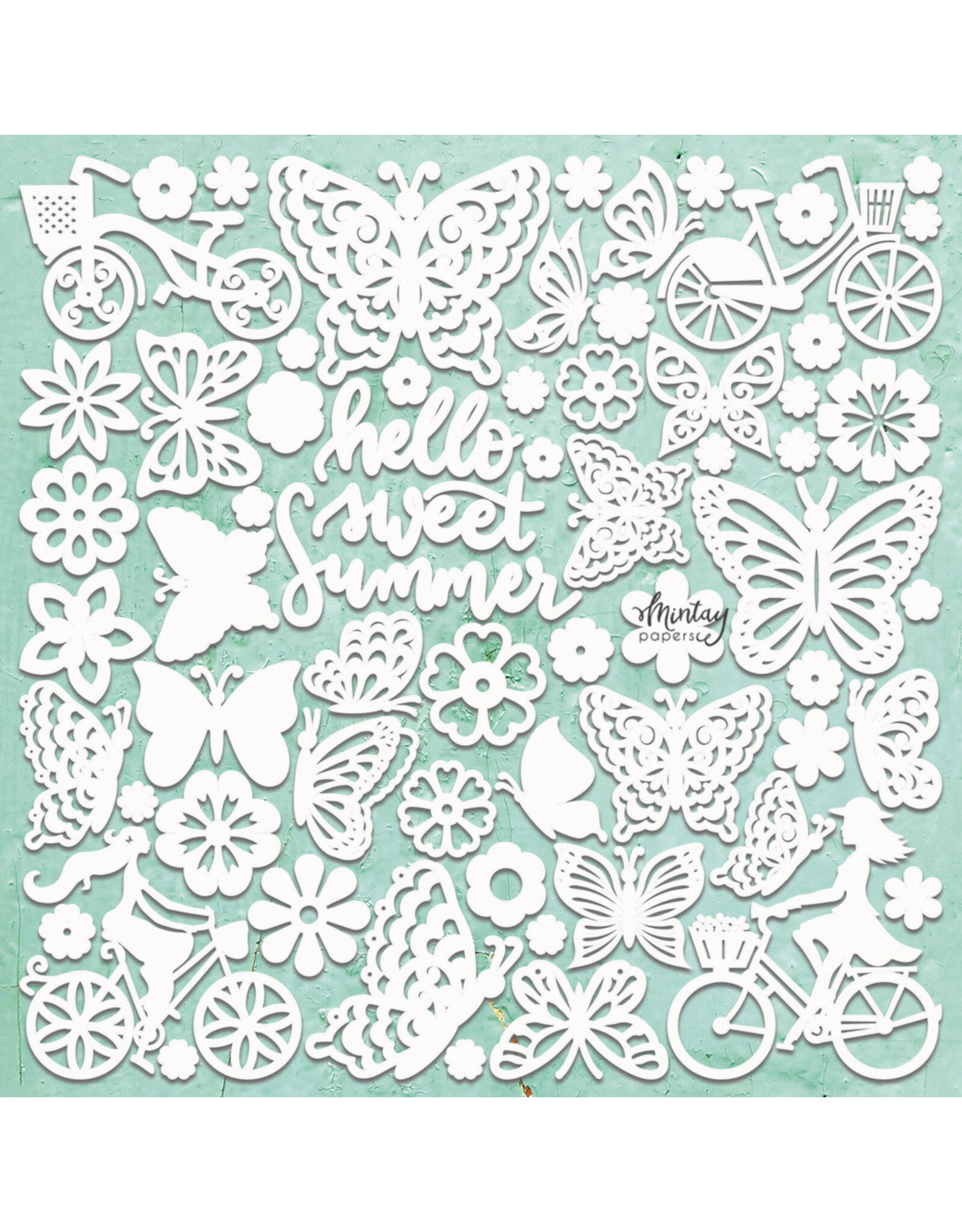 MINTAY MINTAY CHIPPIES - DECOR SUMMERTIME 12x12 CHIPBOARD