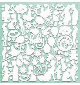 MINTAY MINTAY CHIPPIES - DECOR BABY SHOWER 12x12 CHIPBOARD