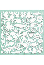 MINTAY MINTAY CHIPPIES - DECOR SEALIFE 12x12 CHIPBOARD