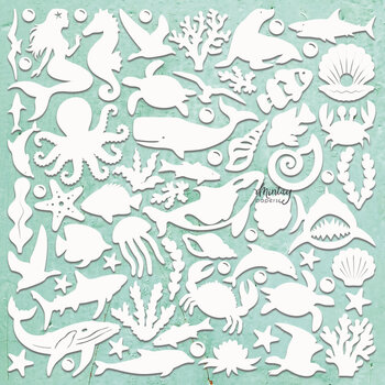 MINTAY MINTAY CHIPPIES - DECOR SEALIFE 12x12 CHIPBOARD